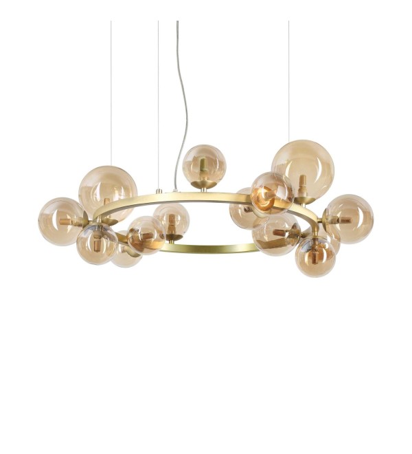 Люстра подвесная Ideal Lux Perlage SP14 Янтарный G9 322797