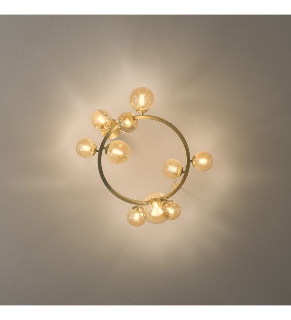 Люстра подвесная Ideal Lux Perlage SP14 Янтарный G9 322797