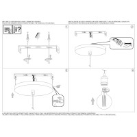 Светильник подвесной Ideal Lux Frida SP1 Латунь античная E27 122083