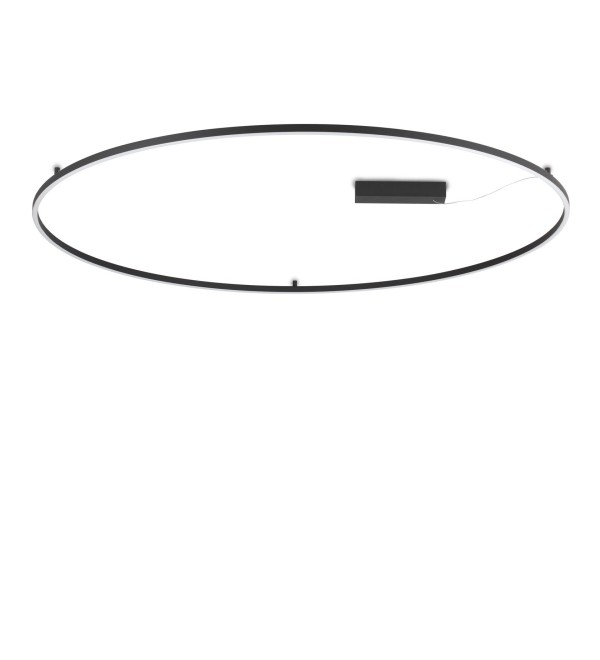 Люстра потолочная Ideal Lux Oracle Slim PL D150 Round Черный LED 3000K
