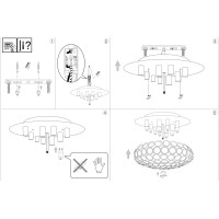 Люстра потолочная Ideal Lux King PL9 Хром G9 073255