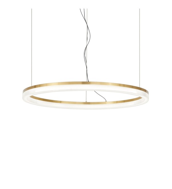 Люстра подвесная Ideal Lux Crown D80 LED 3000K Латунь 314921