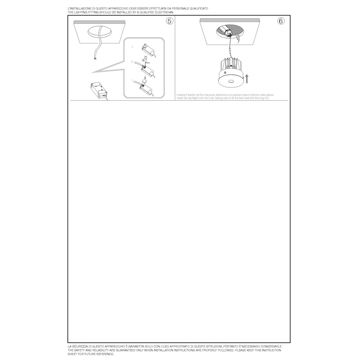 Светильник встраиваемый Ideal Lux Infinity FI Trimless 07W 3000K LED Черный 356129