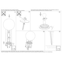 Светильник садово-парковый Ideal Lux Sole PT1 D20 Опал E27 318820