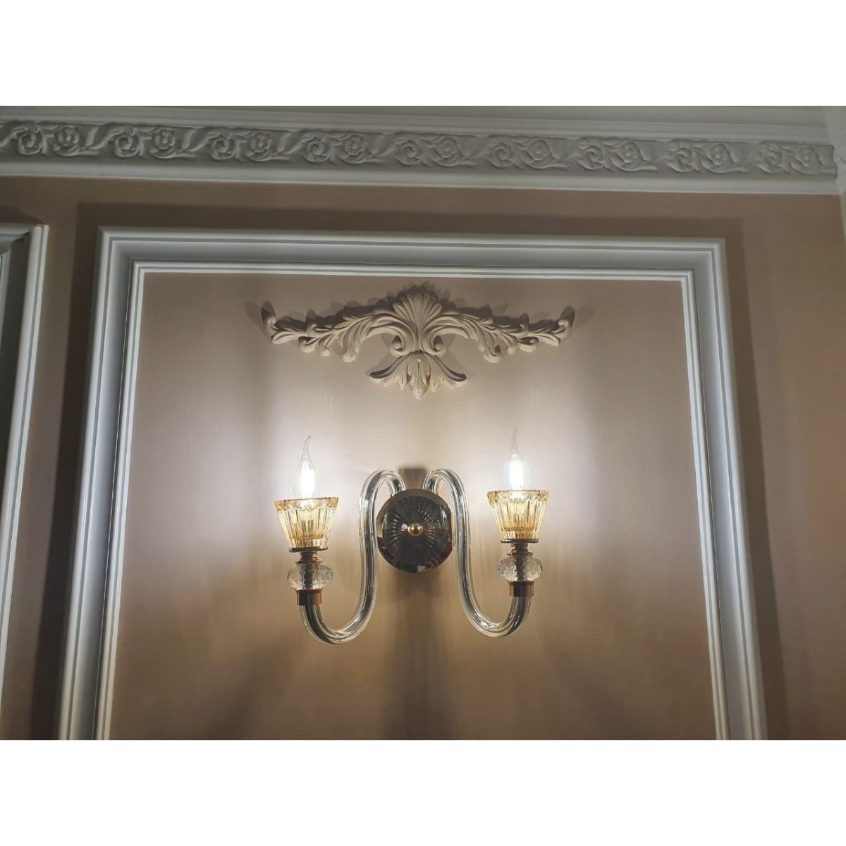 Светильник настенный Ideal Lux Strauss AP2 Золото E14 140599