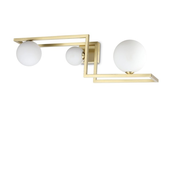 Люстра потолочная Ideal Lux Angolo PL3 Латунь G9 284330