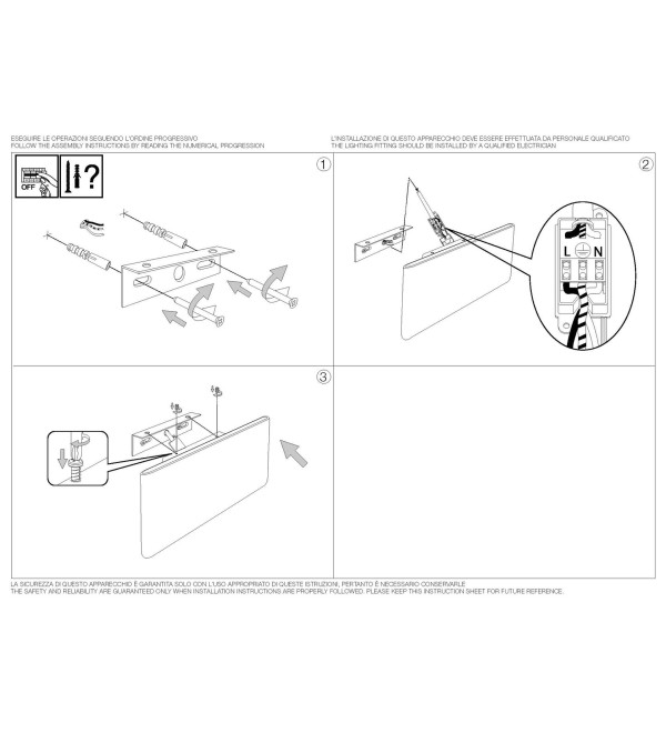 Светильник настенный Ideal Lux Desk AP2 Белый 3000К LED 138251