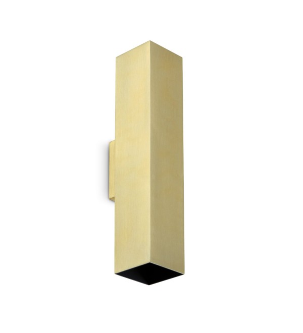 Светильник настенный Ideal Lux Look AP2 Square D60 H300 Латунь GU10 370439