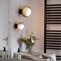 Светильник настенный Ideal Lux Bloom AP1 D17 E27 Латунь 366555
