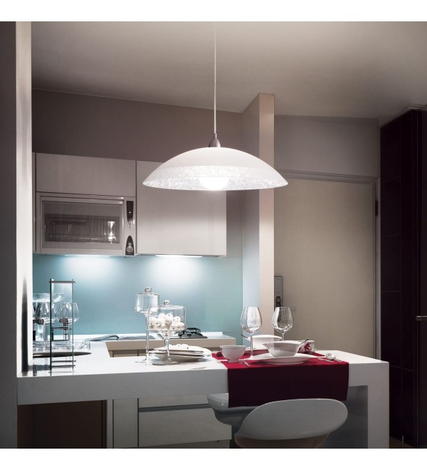 Светильник подвесной Ideal Lux Lana SP1 Белый / Трафаретная печать E27 068169