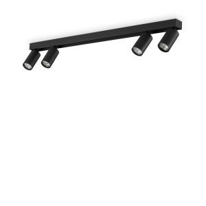 Светильник потолочный Ideal Lux Profilo PL4 Черный GU10 328195