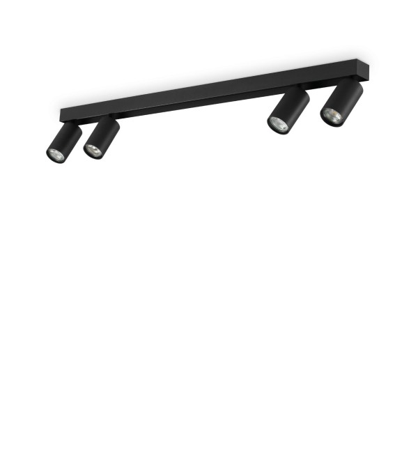 Светильник потолочный Ideal Lux Profilo PL4 Черный GU10 328195
