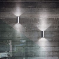 Светильник настенный Ideal Lux Look AP2 Round D60 H300 GU10 Хром 352961