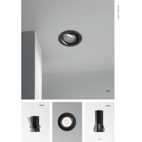 Светильник встраиваемый Ideal Lux Quark FI 9.0W Adjustable 3000K LED Черный 322971
