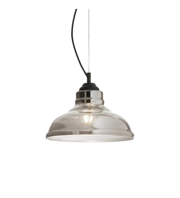 Светильник подвесной Ideal Lux Bistro SP1 Plate E27 Дымчатый 112343