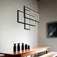 Люстра подвесная Ideal Lux Frame SP Rettangolo Черный 3000K 269382