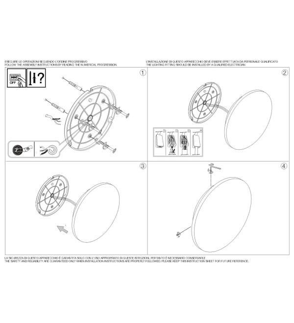 Светильник уличный Ideal Lux Punto AP D24 Черный 3000К LED 328546