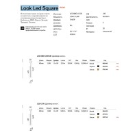 Светильник подвесной Ideal Lux Look LED SP01 Square D1.5 H040 On-Off 3000K Латунь LED 371139