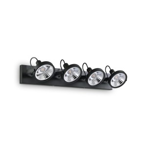 Светильник потолочный Ideal Lux Glim PL4 Черный GU10 200255
