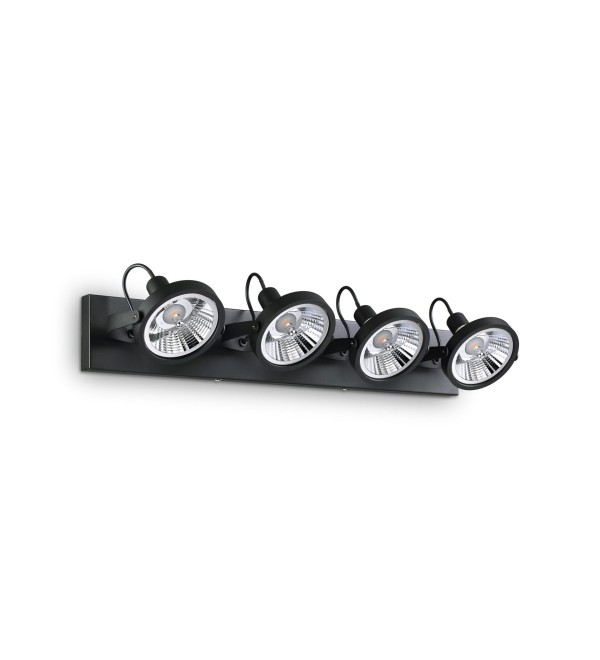 Светильник потолочный Ideal Lux Glim PL4 Черный GU10 200255
