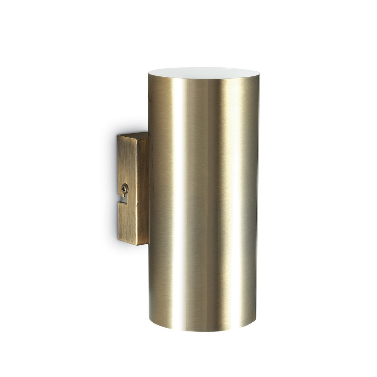 Светильник настенный Ideal Lux Look AP2 Round D60 H150 Античная латунь GU10 164823