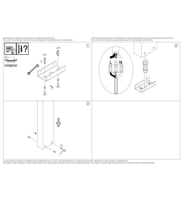 Светильник садово-парковый Ideal Lux Sirio LED PT1 H60 Белый 3000К LED 365367