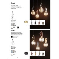 Светильник подвесной Ideal Lux Doc SP1 Латунь античная E27 163109