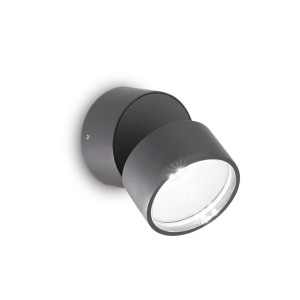 Светильник уличный Ideal Lux Omega AP Round 3000K Антрацит LED 285450