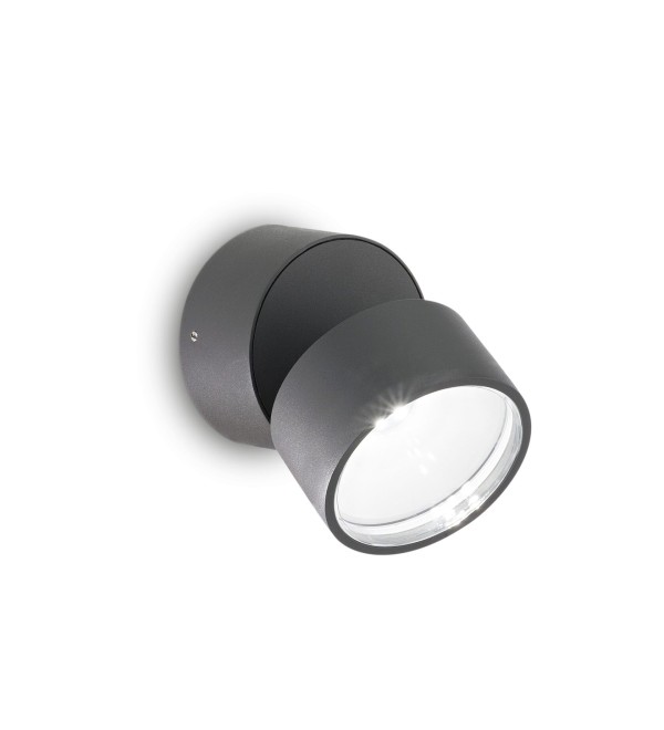 Светильник уличный Ideal Lux Omega AP Round 3000K Антрацит LED 285450