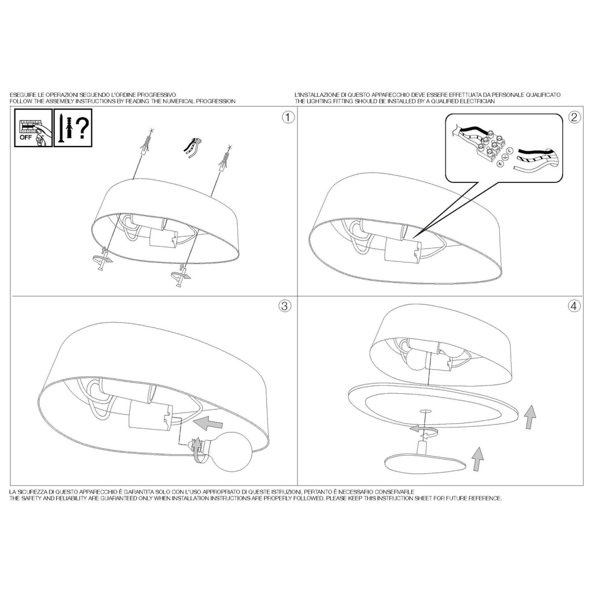 Светильник потолочный Ideal Lux Geko PL2 Белый E27 010861