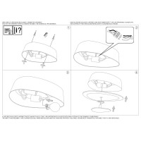Светильник потолочный Ideal Lux Geko PL2 Белый E27 010861
