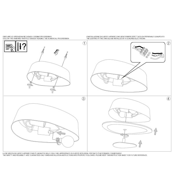 Светильник потолочный Ideal Lux Geko PL2 Белый E27 010861