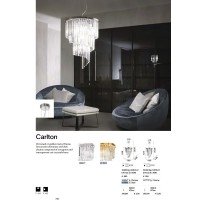 Люстра подвесная Ideal Lux Carlton SP12 Золото E27 213521