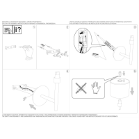 Светильник настенный Ideal Lux Woody AP1 Белый G9 143156