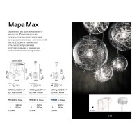 Светильник подвесной Ideal Lux Mapa SP1 D30 Прозрачный E27 045115
