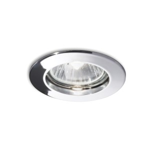 Светильник встраиваемый Ideal Lux Jazz FI макс.1х50Вт IP20 GU10 230В Хром Цинк Не поворотный Без лампы 083070