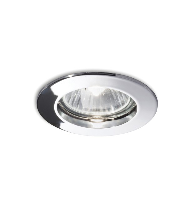 Светильник встраиваемый Ideal Lux Jazz FI макс.1х50Вт IP20 GU10 230В Хром Цинк Не поворотный Без лампы 083070