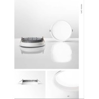 Светильник встраиваемый Ideal Lux Deep FI D103 10Вт 1350Лм 3000К IP44 LED 230В Белый Алюминий Не диммируемый 249018