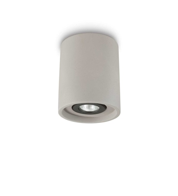 Светильник потолочный Ideal Lux Oak PL1 Round Цемент GU10 150437