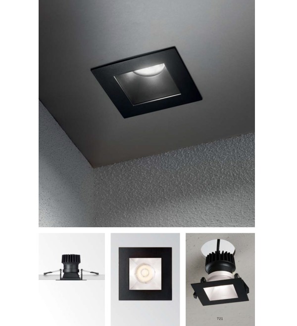 Светильник встраиваемый Ideal Lux Dynamic Source 15W 3000K LED Черный 208589