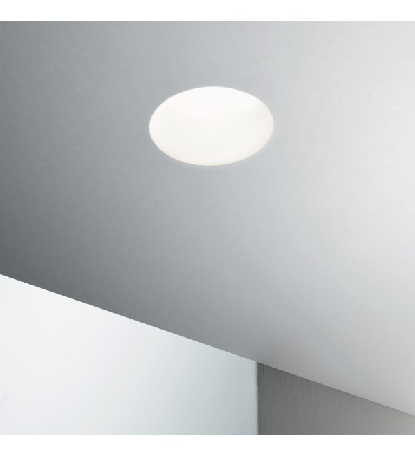 Светильник встраиваемый Ideal Lux Samba FI D75 Round Белый Гипс GU10 150130