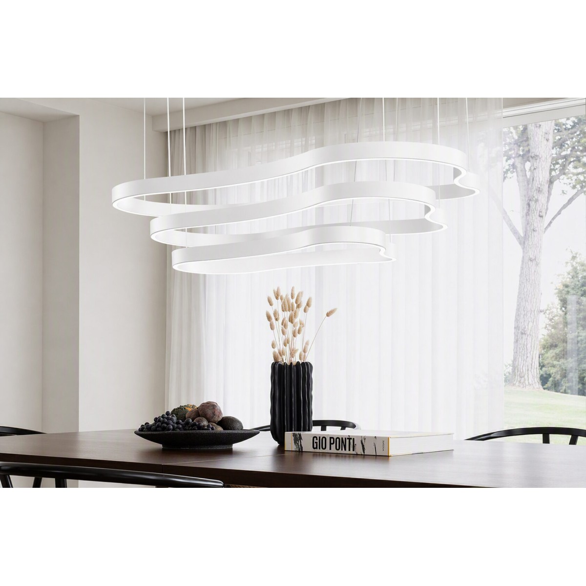 Люстра подвесная Ideal Lux Waves-1 SP Белый 3000К LED 345239
