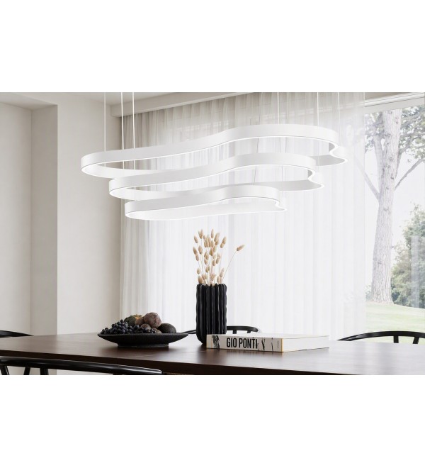 Люстра подвесная Ideal Lux Waves-1 SP Белый 3000К LED 345239
