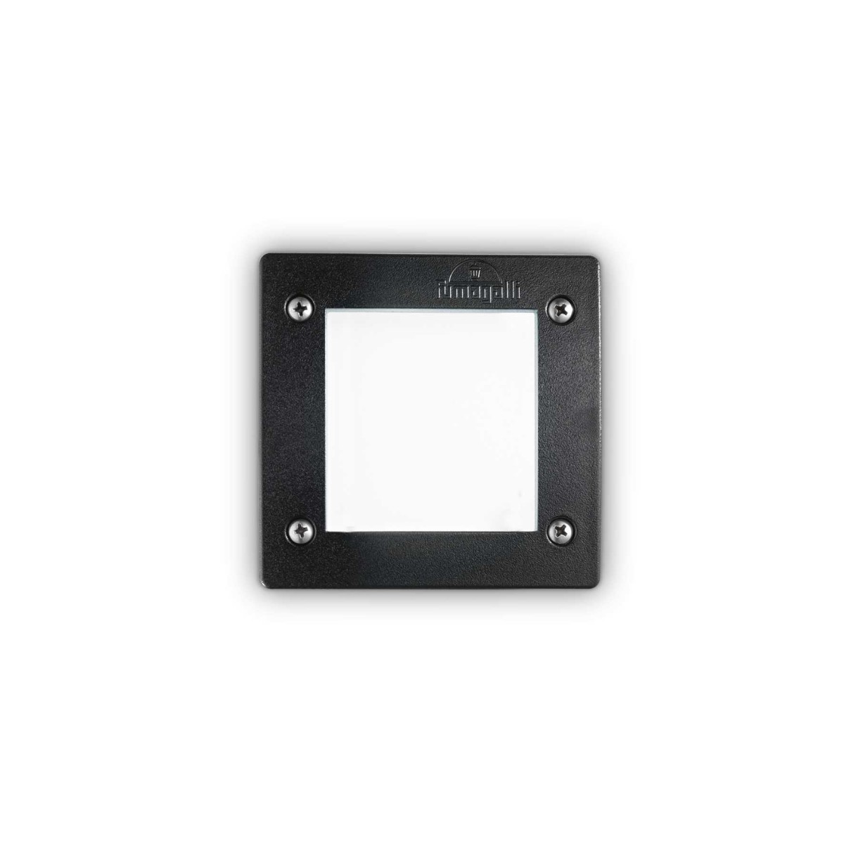 Светильник уличный встраиваемый Ideal Lux Avenue FI Square макс.1х9Вт IP66 GX53 230В Черный/Белый Смола 096582