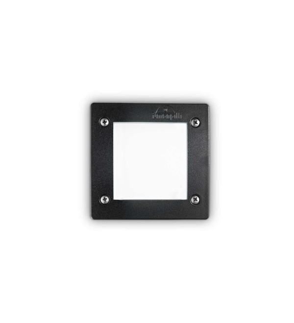 Светильник уличный встраиваемый Ideal Lux Avenue FI Square макс.1х9Вт IP66 GX53 230В Черный/Белый Смола 096582