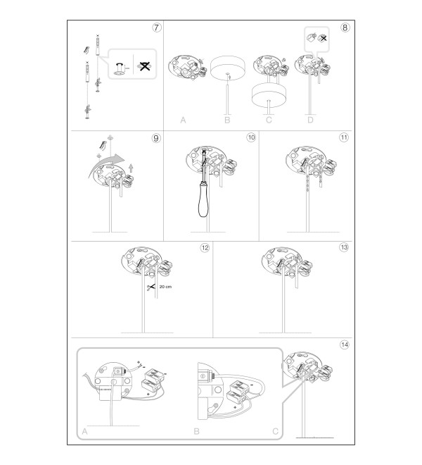 Светильник подвесной Ideal Lux Coco-2 SP Серый LED 3000К 275543