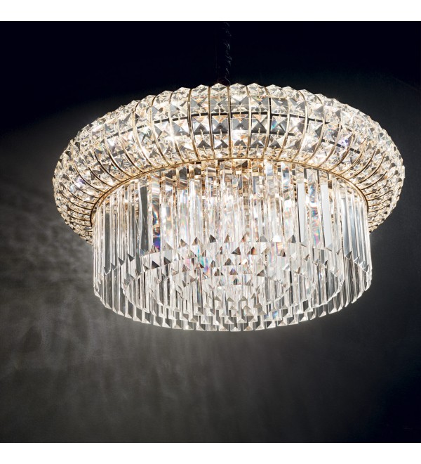 Люстра подвесная Ideal Lux Nabucco SP16 Золотистый E14 237800