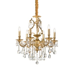 Люстра подвесная Ideal Lux Gioconda SP6 Золото E14 060507