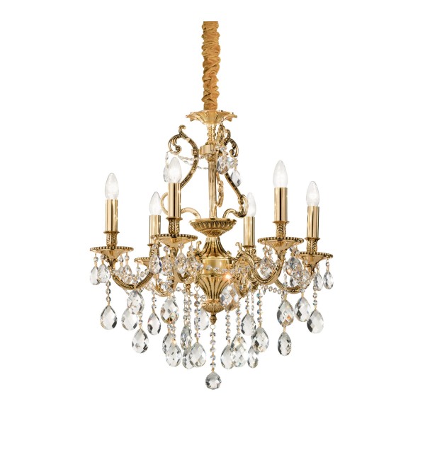 Люстра подвесная Ideal Lux Gioconda SP6 Золото E14 060507
