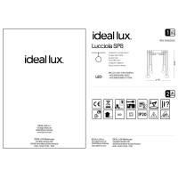 Люстра подвесная Ideal Lux Lucciola SP8 Черный 3000К LED 283982